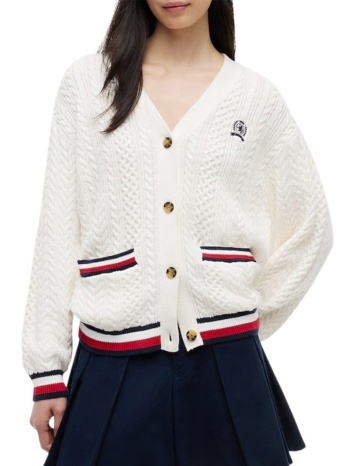 γυναικεία ζακέτα λευκή tommy jeans dw0dw22934-ybh
