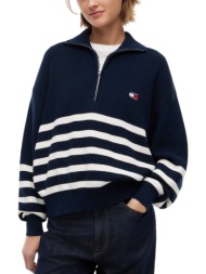 γυναικείο πουλόβερ navy μπλε tommy jeans dw0dw22928-0a9