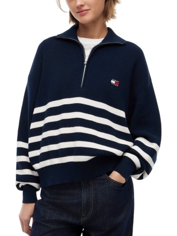 γυναικείο πουλόβερ navy μπλε tommy jeans dw0dw22928-0a9