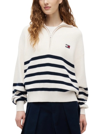 γυναικείο πουλόβερ λευκό tommy jeans dw0dw22928-ybh