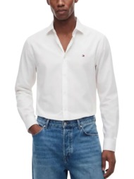 ανδρικό πουκάμισο λευκό tommy hilfiger mw0mw43749-ybr