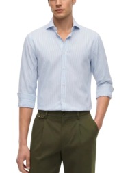 ανδρικό ριγέ πουκάμισο γαλάζιο tommy hilfiger mw0mw42722-c14