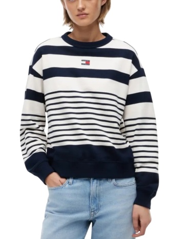 γυναικείο φούτερ navy μπλε tommy jeans dw0dw22824-0a9