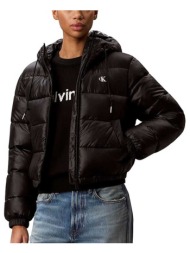 γυναικείο puffer μπουφάν μαύρο calvin klein lv047g507g-ub1