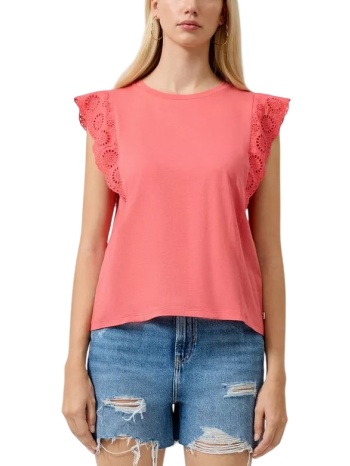 γυναικείο αμάνικο t-shirt κοραλί s.oliver 2180391-3101