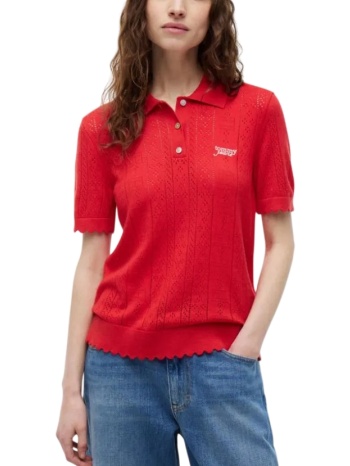 γυναικείο polo κόκκινο tommy jeans dw0dw22932-xk9
