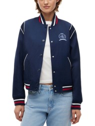 γυναικείο crest varsity μπουφάν navy μπλε tommy jeans dw0dw22919-c1g