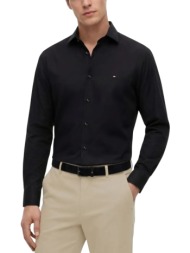 ανδρικό πουκάμισο μαύρο tommy hilfiger mw0mw43122-bds