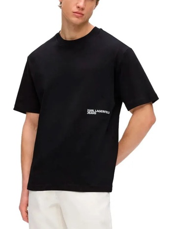 ανδρικό t-shirt μαύρο karl lagerfeld jeans b3m17009-999