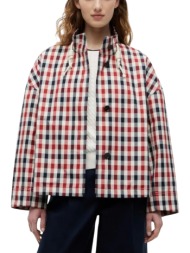 γυναικείο καρό παρκά tommy hilfiger ww0ww49845-xnn