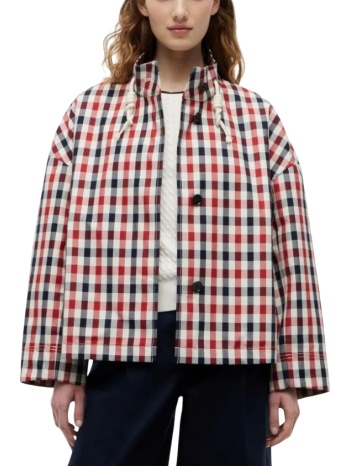 γυναικείο καρό παρκά tommy hilfiger ww0ww49845-xnn