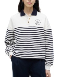 γυναικείο φούτερ πόλο εκρού tommy hilfiger ww0ww50036-0fg