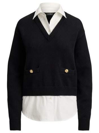 γυναικείο πουλόβερ μαύρο ralph lauren 200b24254001-black