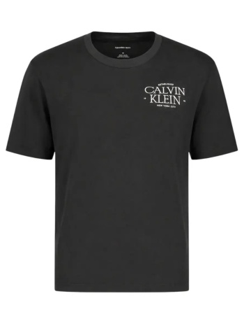 γυναικείο t-shirt μαύρο calvin klein lv047g836g-ub1