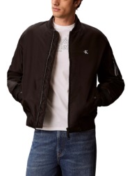 ανδρικό bomber μπουφάν μαύρο calvin klein lv04rg505g-ub1