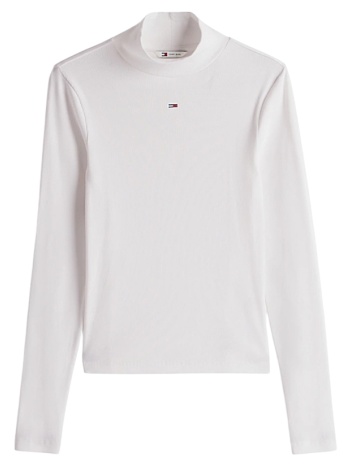 γυναικεία μπλούζα ζιβάγκο λευκή tommy jeans dw0dw19830-ybl