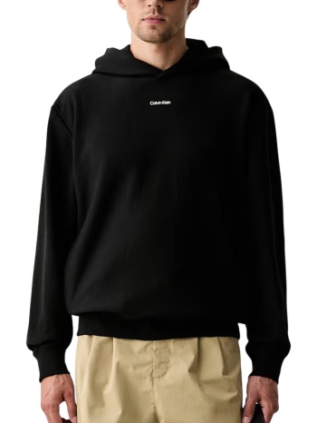 ανδρικό φούτερ μαύρο calvin klein lv04lh216g-ub1