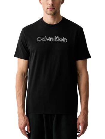 ανδρικό t-shirt μαύρο calvin klein lv04lh800g-ub1