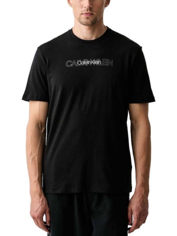 ανδρικό t-shirt μαύρο calvin klein lv04lh802g-ub1