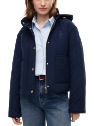 γυναικείο μπουφάν navy μπλε tommy hilfiger ww0ww51512-c1g