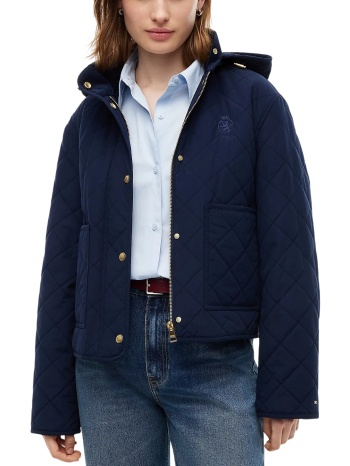 γυναικείο μπουφάν navy μπλε tommy hilfiger ww0ww51512-c1g
