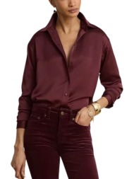 γυναικείο πουκάμισο μπορντό ralph lauren 200b27610008-red