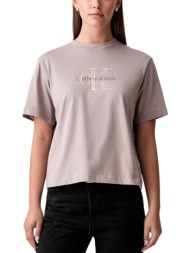 γυναικείο t-shirt λιλά calvin klein lv047h802g-8wx