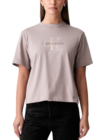 γυναικείο t-shirt λιλά calvin klein lv047h802g-8wx