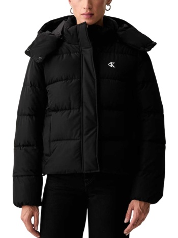 γυναικείο μπουφάν μαύρο calvin klein lv047h504g-ub1