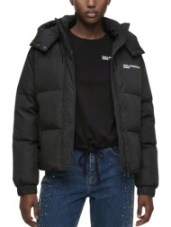 γυναικείο puffer μπουφάν μαύρο karl lagerfeld jeans b4w15070-999 black