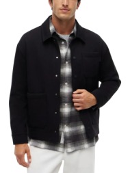 ανδρικό μπουφάν μαύρο tommy hilfiger mw0mw44945-bds