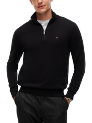ανδρικό πουλόβερ μαύρο tommy hilfiger mw0mw28049-bds
