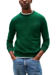 ανδρικό πουλόβερ πράσινο tommy hilfiger mw0mw28046-mq8