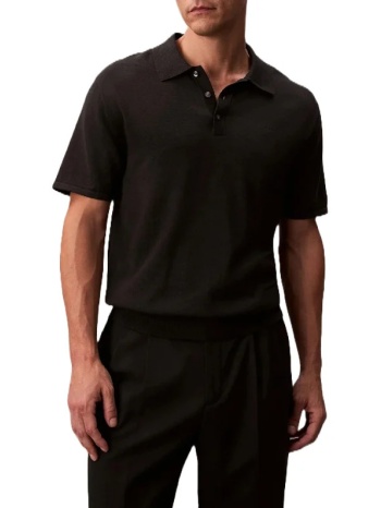 ανδρικό polo μαύρο calvin klein lv04lc326g-ub1