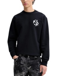 ανδρικό φούτερ μαύρο karl lagerfeld jeans b1m20050-999 black