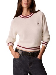 γυναικείο πουλόβερ μπεζ calvin klein lv047h303g-yas