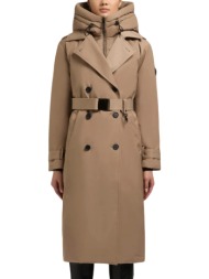 γυναικεία elena 3 καπαρντίνα μπεζ khujo kj1118co263-146 cookie beige