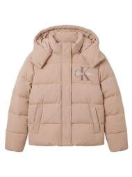 γυναικείο μπουφάν μπεζ calvin klein lv047h506g-pbf