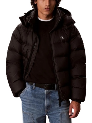 ανδρικό μπουφάν μαύρο calvin klein lv04rg515g-ub1