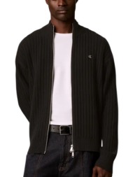 ανδρική πλεκτή ζακέτα μαύρη calvin klein lv04rh319g-ub1