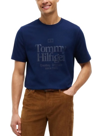 ανδρικό t-shirt μπλε tommy hilfiger mw0mw44886-dcc