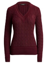 γυναικείο πουλόβερ μπορντό ralph lauren 200888795501-red