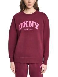 γυναικείο φούτερ μπορντό dkny dp6t1820-q50m