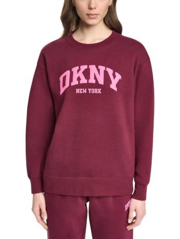 γυναικείο φούτερ μπορντό dkny dp6t1820-q50m