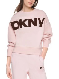 γυναικείο φούτερ ροζ dkny dp6t1748-p7k4