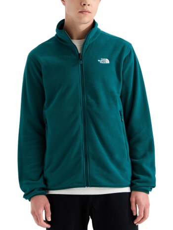 ανδρική glacier fleece ζακέτα πετρόλ the north face