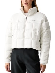 γυναικείο puffect iii cropped μπουφάν λευκό columbia 2171241-125