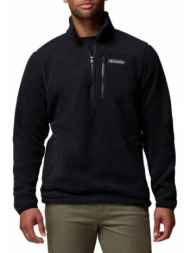 ανδρικό jasper ridge pebbled half zip fleece μαύρο columbia 2142411-010