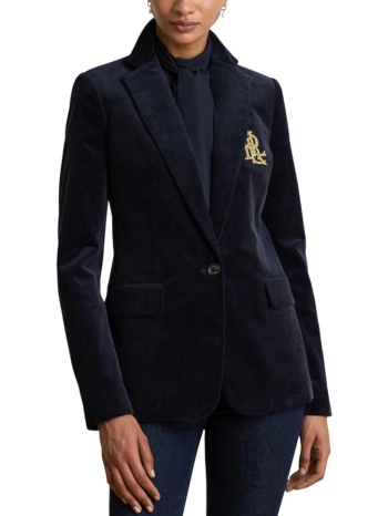 γυναικείο σακάκι κοτλέ navy μπλε ralph lauren