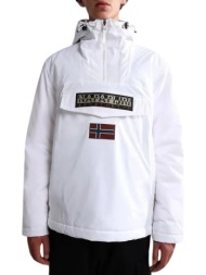 ανδρικό rainforest winter 3 μπουφάν λευκό napapijri np0a4gmc-0021